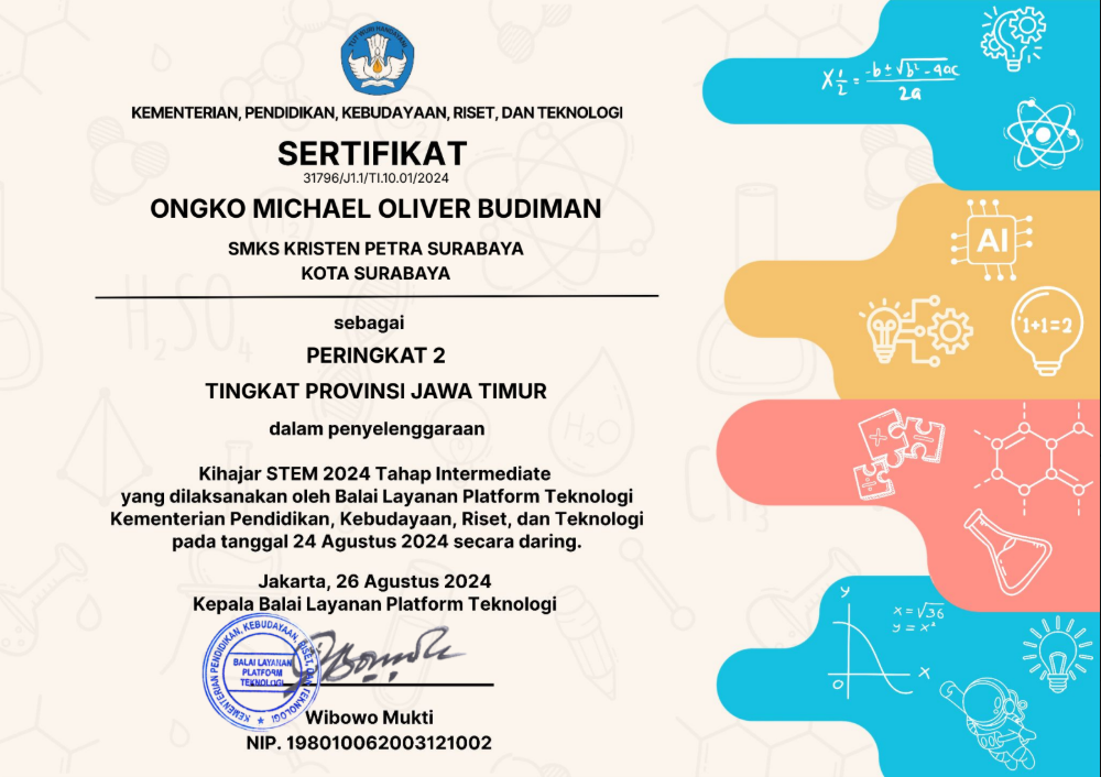 Sertifikat Peringkat 2 Kihajar STEM 2024